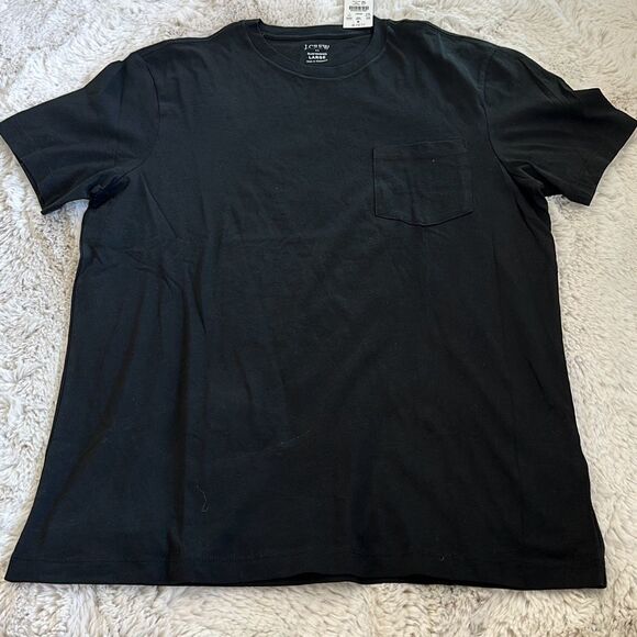 J. Crew Cotton Washed Jersey Tee Black Size L - Picture 2 of 7